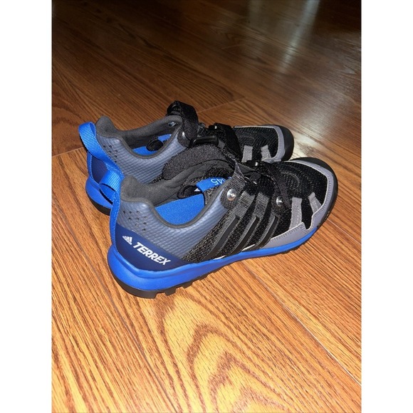 NWOT Adidas Terrex Ortholite‎ Mens 6.5 Black And Blue Hiking Outdoor Bungee Shoe main image 6